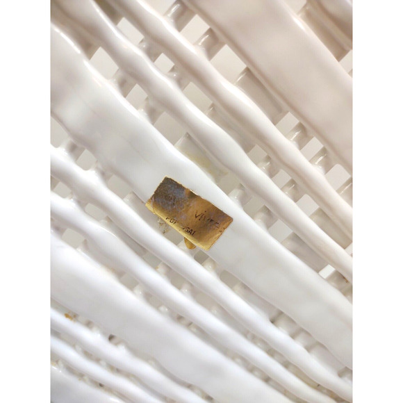 Vintage Ceramic Pottery Basket Fruit Bowl Savoir Vivre Made in Portugal w Fruit - Picture 10 of 12